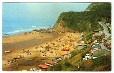 1970's Postcard Ice Cream Van on the Beach at Tresaith Posted Aug 1974