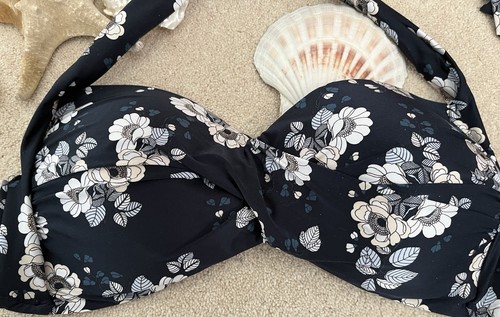 Seafolly navy floral bikini - seafolly,