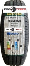1 x 155 70 12 Westlake 104/102N Trailer Tyres 155/70R12C Ifor Williams NEW TYRE