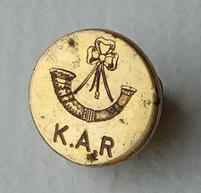 King's African Rifles Gilt Brass Mess Dress or Blazer Button