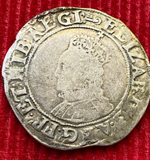 Elizabeth 1 Shilling 6th Issue Key Mint Mark (1582-1600) (15.5)