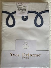 Yves Delorme ITALICS BLANC BALTIC EMBRIODERED Duvet Cover Set KING LUXURY