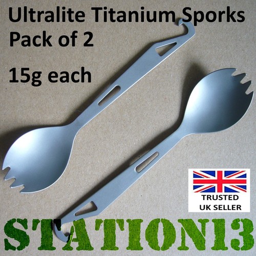 Ultralite titanium sporks - ultralite,