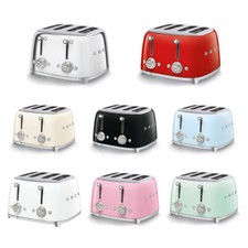 Smeg TSF03 50's Retro Four Slot Toaster, Used, Choice of Colour, Small Scratch