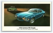 Postcard Chevrolet 1972 Camaro