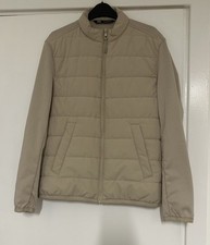 Beige Zara Quilted Jacket