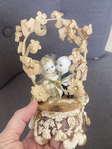 Antique 1930 wedding cake - antique,