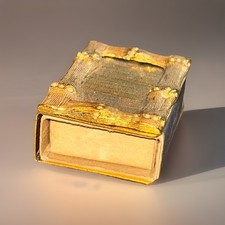 Antique Gold Metal Match Box