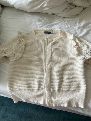 Top with crochet short sleeved - crochet,