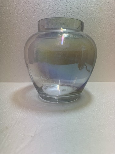 Iridescent glass vase - iridescent,