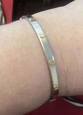 9CT GOLD SCREW BANGLE 7.2