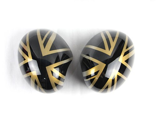 Golden union jack side mirror - union,
