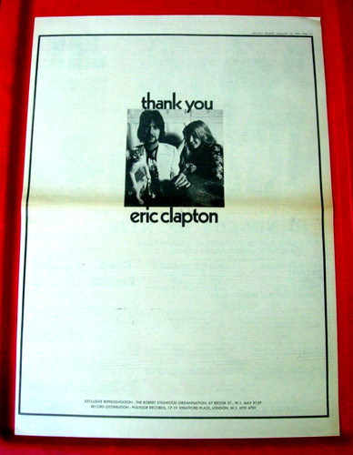 Eric clapton rso thank you - clapton/rso,