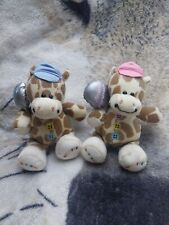 2x 7" Buttons Giraffe With