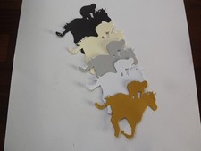 5 Die cuts Horse Racing cut