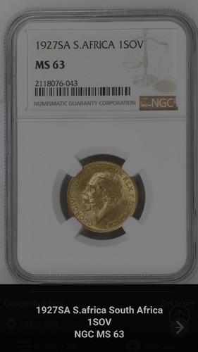 1927 gold sovereign ngc - 1927,