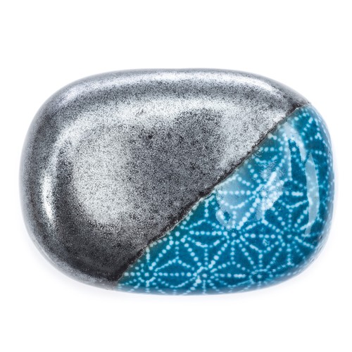Asanoha indigo blue - blue, japanese