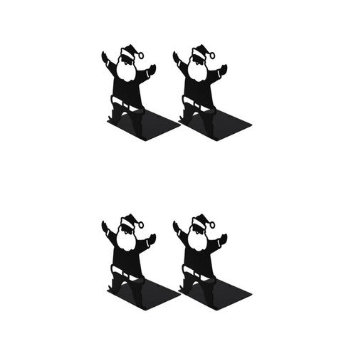 Pcs metal bookends santa - bookends:,