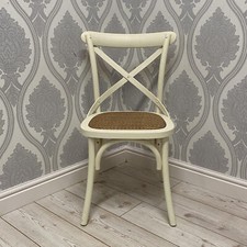 White French Cross Back Chair