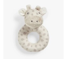 Baby Ring Rattle John Lewis Safari Giraffe Soft Plush Toy