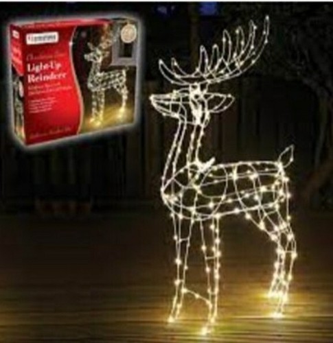 Led light reindeer 115cm - led,