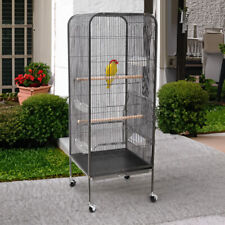 Large Bird Cage Portable Rolling Bird Budgie Cockatiel Travel Carry Parrot Cage