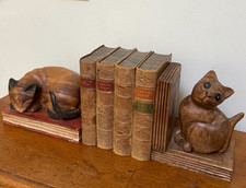 2 Vintage Hand Carved Wooden