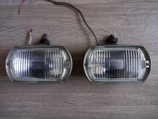 Pair of matching Classic Vintage Lucas FT8 Rectangular Fog Lamps/Lights Tested