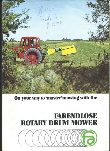 Farendlose rotary drum mower - rotary,