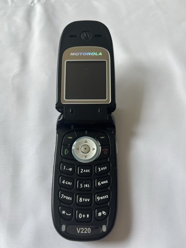 Motorola v220 flip - flip, black