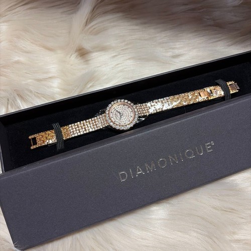 Diamonique luxury pave watch - luxury,