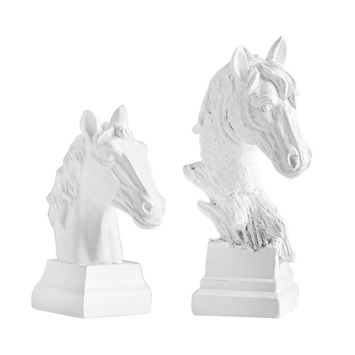 Horse head statue - head, resin