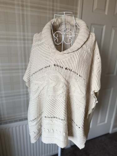 Monsoon knitted poncho - knitted, one
