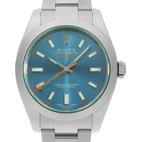 Rolex milgauss blue 116400gv - rolex,