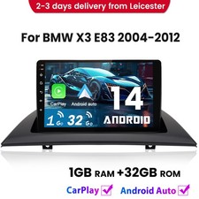 For BMW X3 E83 2004-2012 Carplay Android 14 Car Radio Stereo GPS SAT NAV BT DAB+