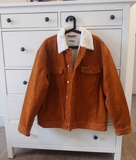 Wrangler Men's Sherpa Lined Corduroy Jacket Brown, Size Medium