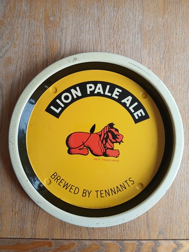 Vintage beer tray lion pale - vintage,