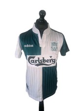 Liverpool Football Shirt Replica 1995 Mens Small Green White Not Old