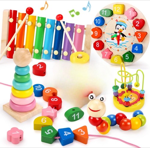 Wooden montessori toys - wooden,