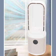 Bladeless Desk Fan With Humidifier 9 Speeds Quiet Misting Oscillating Small Cool