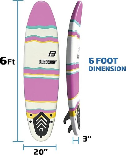 6ft funboard soft foam - funboard,
