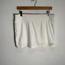 NIKE Women's Tennis Skirt M Medium Size 12 14 NEW BNWT white shorts
