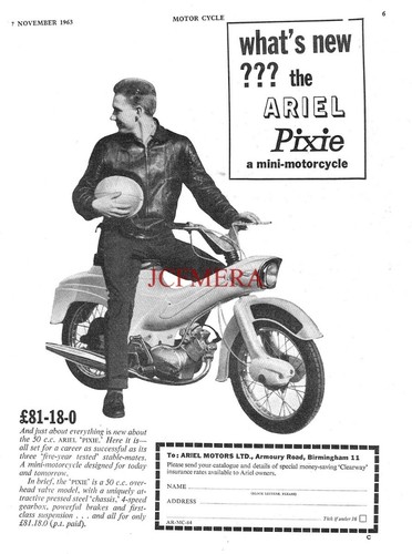 Ariel pixie mini motor - mini, cycle