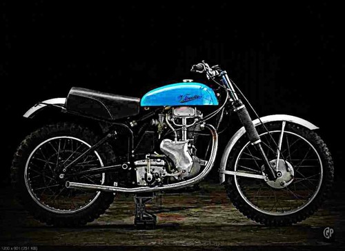 Metal sign velocette mss - metal,