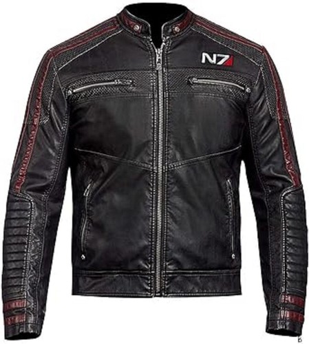 Mens black real leather - n7,
