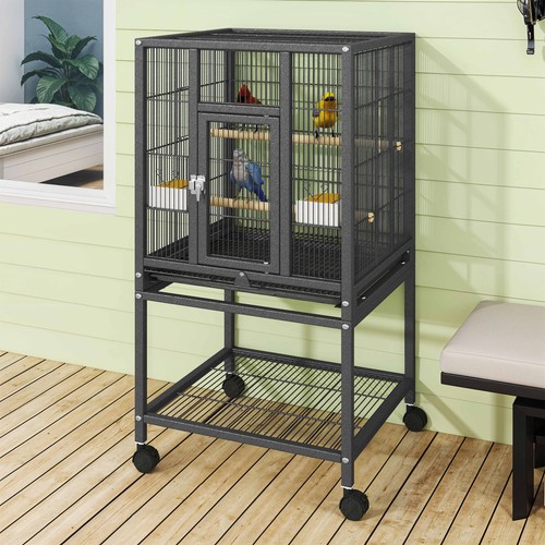 41in large parrot - cages, w/tray