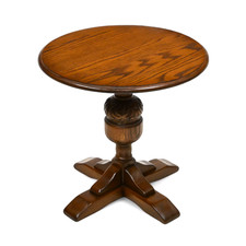 Round Occasional Wine Table Pedestal Made By Jaycee Furniture  FREE Delivery*