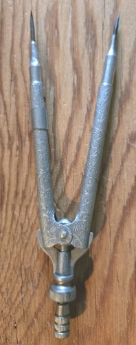 Antique silver plate compass - antique,
