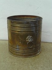 Vintage Brass Planter? or Coal