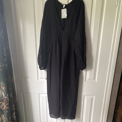 Black neck puff long - h&m,